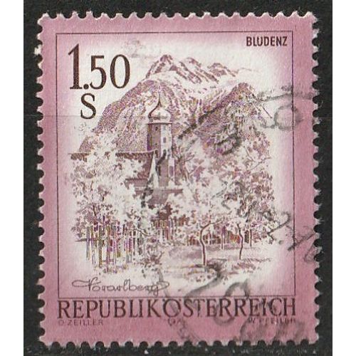 Série Belle Autriche, Timbre Oblitéré. Bludenz, Vorarlberg 1973 N° 1269