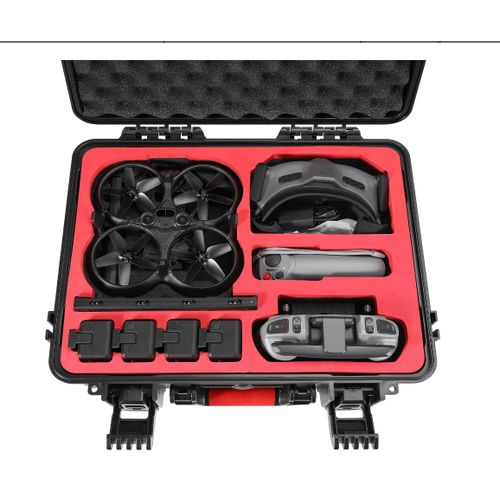 Skyreat Avata - Valise De Transport Pour Dji Avata - Valise Professionnelle Rigide, Étanche - Compatible Avec Les Accessoires Dji Avata Pro-View Combo, Mini Fpv New Drone (Fit Goggles 2), Noir