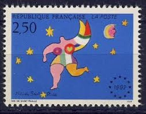 Mise En Vigueur Du Marché Unique Européen : "Niki De Sainte-Phalle" Année 1992 N° 2776 Yvert Et Tellier Luxe