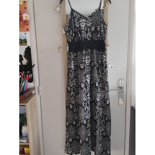 Robe Longue Été Avec Fente Sur Le Côté Gauche