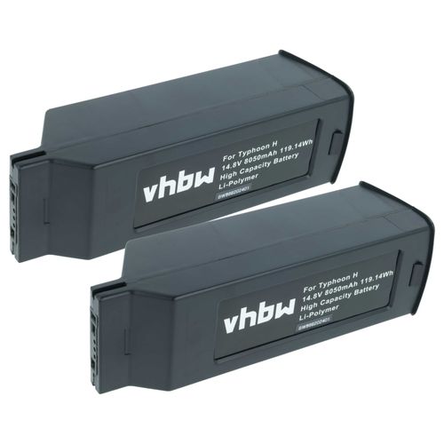 Vhbw 2x Batterie Remplacement Pour Yuneec Yunh105, Yuntyh105 Pour Drone (8050mah, 14,8v, Li-Polymère)