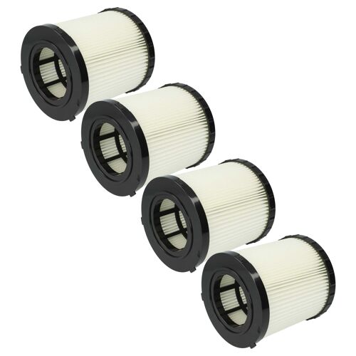 vhbw 4x filtre plissé remplacement pour Dewalt DCV5801H, DCV5801H-XJ pour aspirateur - noir / blanc