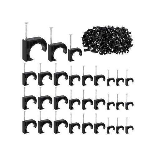 Demi-Colliers Type J - Lot de 50 - Fixation pour Tubes PEX et Cuivre - Montage Facile - Anti-Corrosion