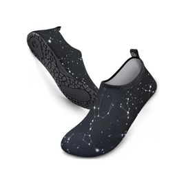 Chaussures D'eau Unisexe À Séchage Rapide Pour Plage Et Plongée Antidérapantes Confort Souple Imprimé Constellation Taille 42-43