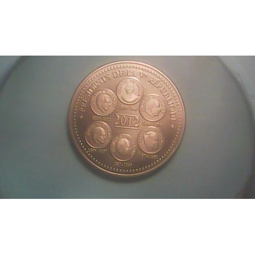 Medaille Presidents De La Veme République 2012