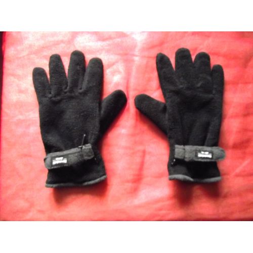 Paire De Gants Homme Chauds Noirs Thinsulate Taille Xl Ou 10