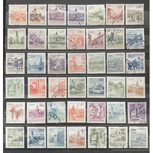 Lot De 42 Timbres Yougoslavie