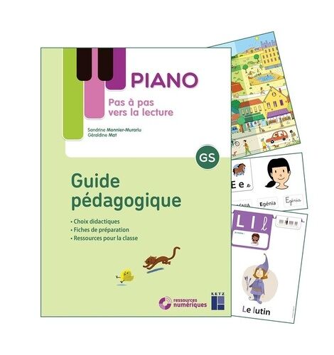 Pas À Pas Vers La Lecture Piano Gs - Guide Pédagogique Et Matériel