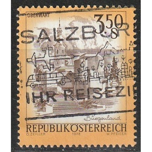 Série Belle Autriche, Timbre Oblitéré. Osterkirchen, Oberwart (Bungerland) 1978 N° 1410