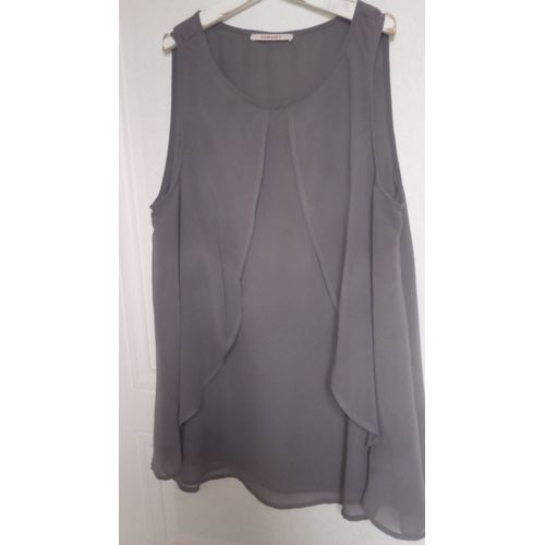 Débardeur / Haut Femme Gris " Camaïeu " Taille 38 Idée Cadeau