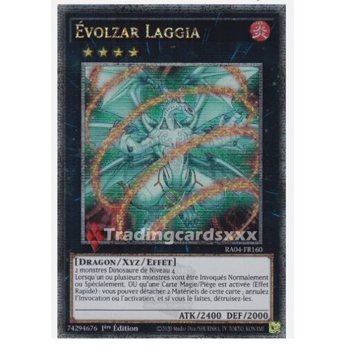 Yu Gi Oh Ra04 Fr160 Évolzar Laggia Quarter Century