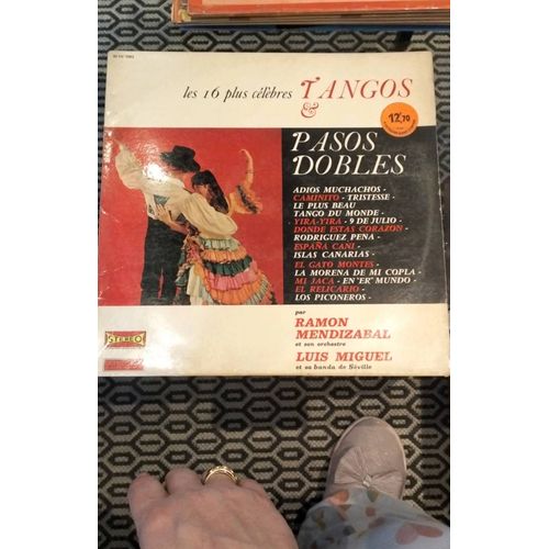 Disque Vinyl Simple 33 T Ramon Mendizabal Tangos Pasos Dobles