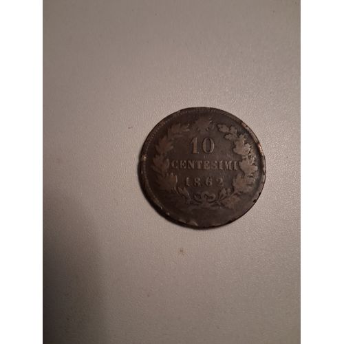 Pièce De 10 Centimes " 1862" Vittorio Emanuelle Ii
