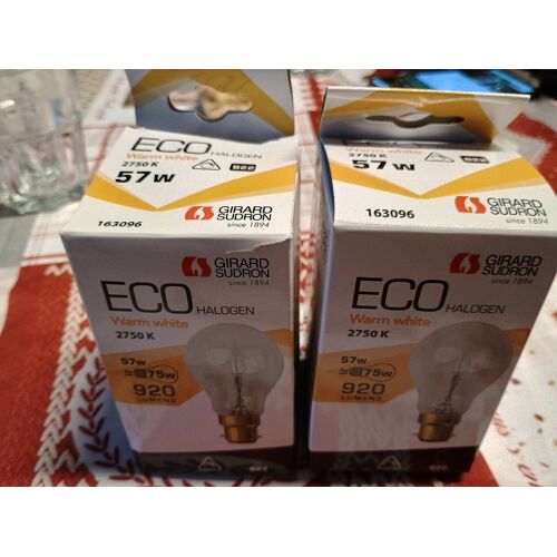Lot De 2 Ampoules À Baïonnette Neuves 57w Gros Culot