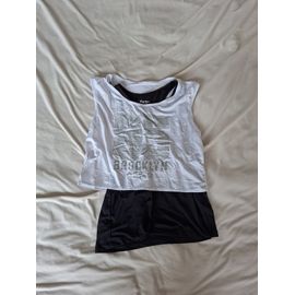 Haut De Sport Fille Noir Et Blanc, Taille 11/12 Ans, Marque Active, En Très Bon État