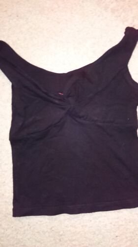 Élégant Caraco Noir Court Femme C?ur Croisé Taille 34/36 Idée Cadeau