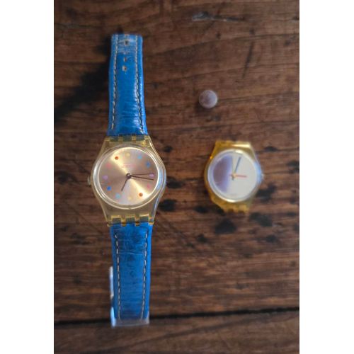 Lot De Deux Montres Swatch 1988 Et 2006