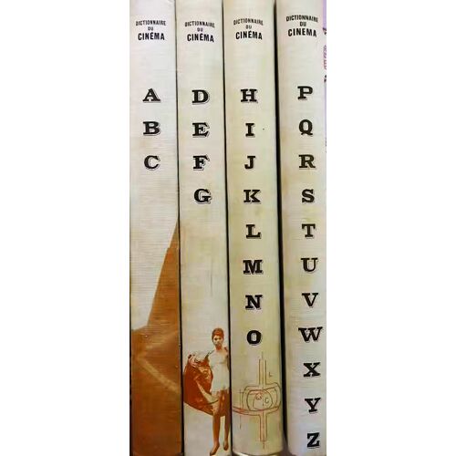 Dictionnaire De Cinema Et De La Televion - 4 Tomes Complet De Maurice Bessy Et Jean-Louis Chardans - 1965 À 1971