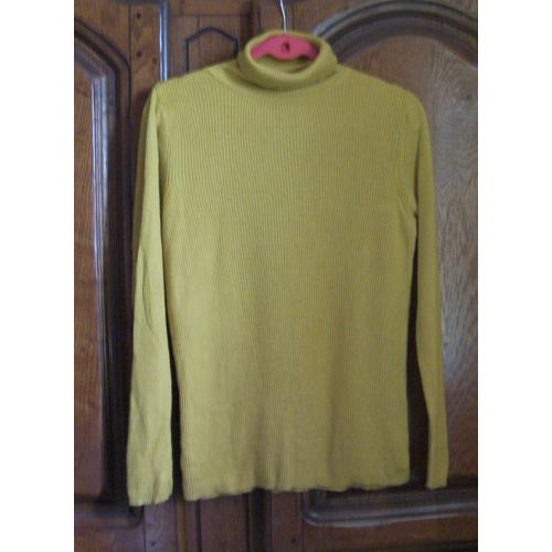 Pull Jaune Col Roulé - Taille 46