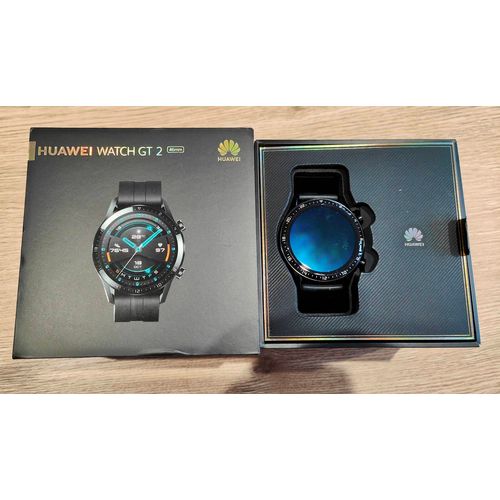 Huawei Watch GT 2 – 46mm – Noire – Très bon état – Boîte & chargeur