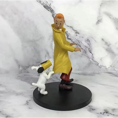 Figurine Tintin Milou Bd 18cm Modèle Pvc Collection Décor