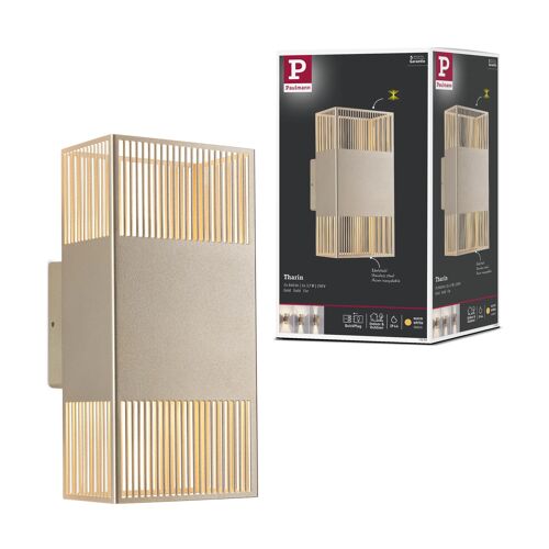 Applique Led Tharin Ip44 3000k 120x104mm 2x3,7w Doré