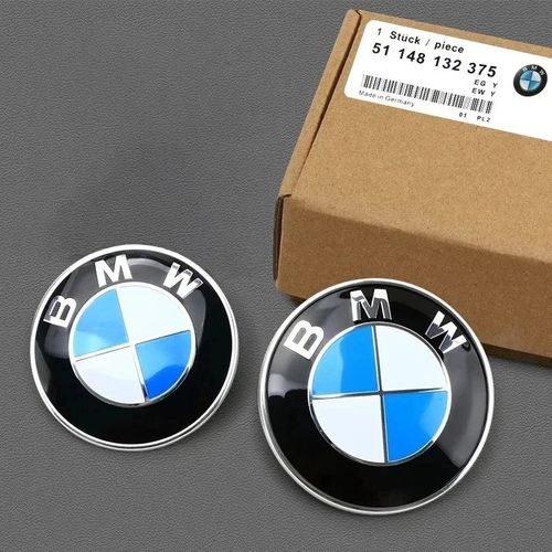 2x Bmw Insigne Logo Capot Coffre 82mm 74mm Emblèmee39 E46 E30 E36 G20 Bmw E87
