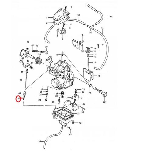 Pièce De Carburateur Origine Pour Moto Suzuki 350 Dr 13271-09400-0000 Neuf