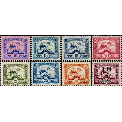 Indochine, Colonie Française 1931 / 1942, Très Beaux Timbres Neufs** Luxe Yvert 229 216 162a 162b 163 164 217 166, Paysanne À La Rizière.