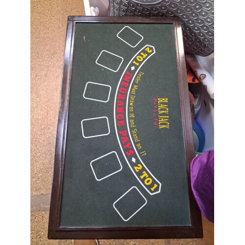 Je Vends Ce Lot De Jeux De Casino, Comprenant Une Roulette 1 Tapis De  Black Jack 2 Faces Cole Sur Bois Et Encadré Et Jeu De 421 Tres Bonne État  - Type De Produit : Jeux De Casino
