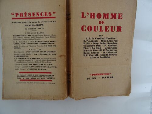L’Homme De Couleur (Plon 1936)