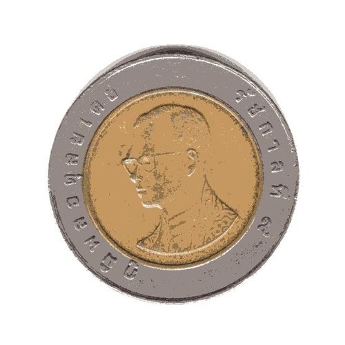 Thailande Piece De 10 Bath 2013 Bimetallique Ref Km 459 Poids 8.50 G Diametre 26 Mm Epaisseur 2.15 Mm