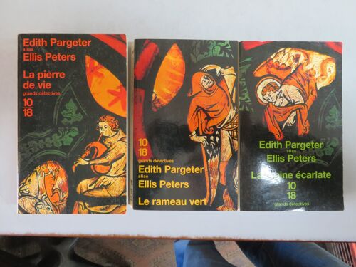 Lot De 3 Livres - Romans Policiers Historiques / Edith Pargeter Alias Ellis Peter / Editions 10/18