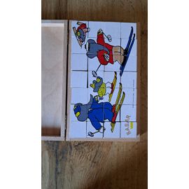 Cubes en bois puzzle babar / vilac