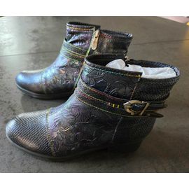 Bottines Bleu Irisé 41