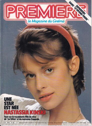 Première N° 66 - Septembre 1982 - Nastassia Kinski / Nathalie Baye / Harrison Ford Et Ridley Scott, Interview / Brad Davis, Querelle / Gérard Jugnot, Anémone / Francis Ford Coppola, Coup De Coeur