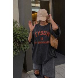 T-Shirt Eleven Paris “Tyson Is My Bodyguard” – Gris Délavé – Taille L – Vintage Streetwear