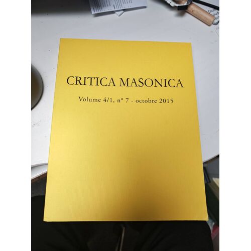 Revue Critica Masonica N7