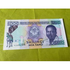 Billet Tanzanie 500 Shilling