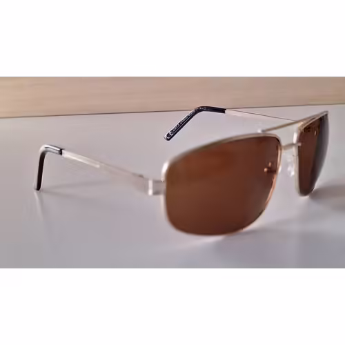Lunettes De Soleil En Métal Doré De Protection Uv 400