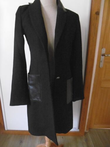 Été Comme Hiver By A Marciano Manteau Laine Et Cuir T 36