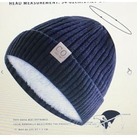 2 Bonnets D'Hiver Unisex Noir Et Gris