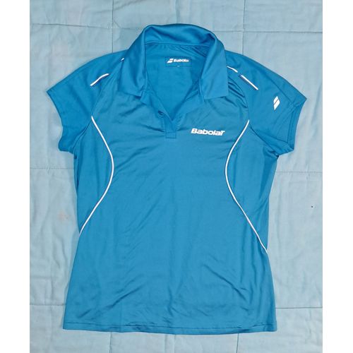 Babolat Polo Bleu Turquoise Cyan Taille L T-Shirt Mixte Homme Femme Mode Tendance - Envoi Très Rapide Et Soigné.