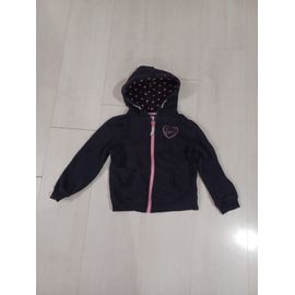 Sweat A Capuche Rose Et Marine ,Love,Taille 6-7 Ans