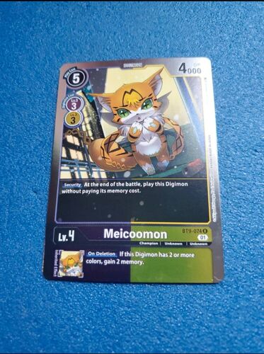 Meicoomon Bt9 074 Carte Card Digimon Game