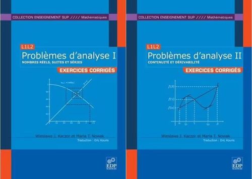 Lot De 2 Livres - Problèmes D'Analyse - Tomes 1 Et 2 - Wieslawa J. Kaczor Et Maria T. Nowak