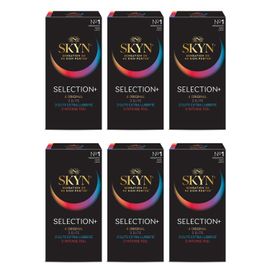 Skyn Lot De 6 Selection+S : 10 Préservatifs Sans Latex Pour Hommes