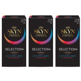 Skyn Lot De 3 Selection+S : 10 Préservatifs Sans Latex Pour Hommes