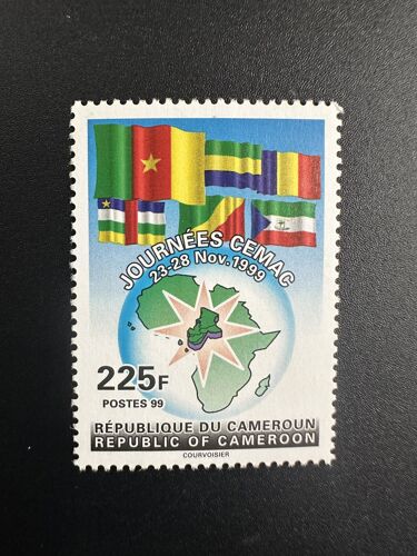 Cameroun Cameroon Kamerun 1999 Mi. 1238 Journee Cemac 23-28 Nov. 1999 225 F Drapeau Flag