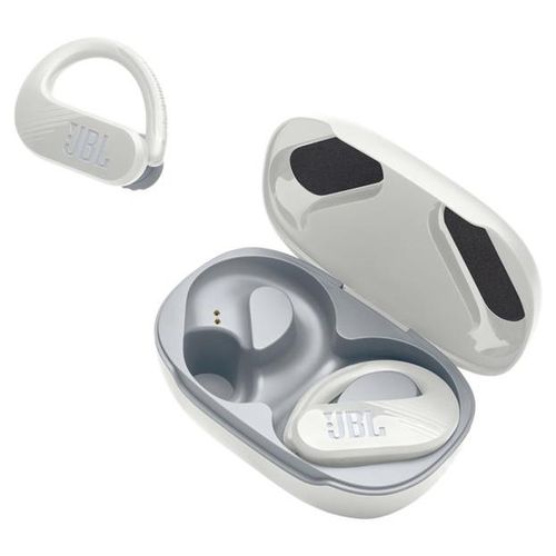 JBL Endurance Peak 3 - Écouteurs sans fil avec micro - intra-auriculaire - montage sur l'oreille - Bluetooth - blanc